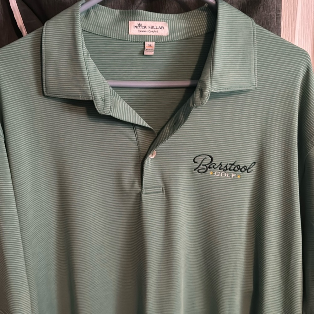 Men’s never worn Peter Miller Barstool Golf shirT XL